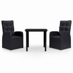 vidaXL Ensemble de salle à manger d'extérieur pour patio, table et chaises de jardin