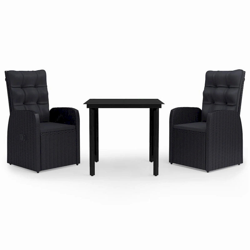 vidaXL Ensemble de salle à manger d'extérieur pour patio, table et chaises de jardin