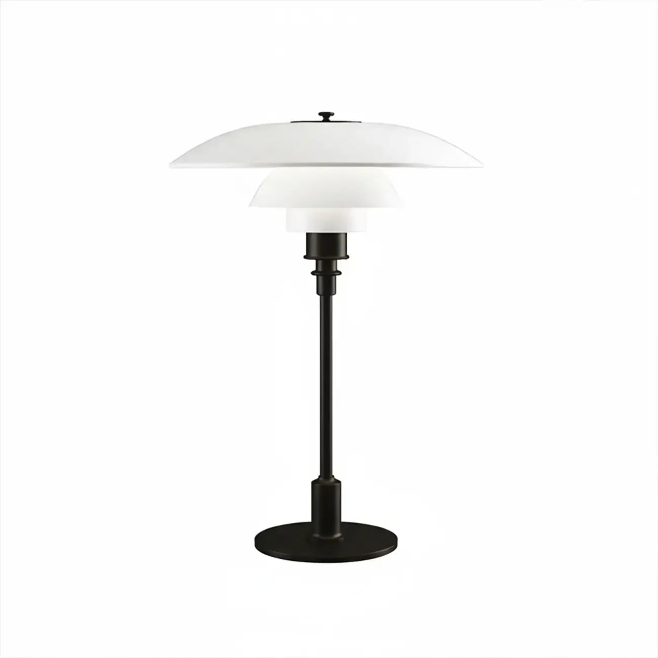 Lampe de table à LED à niveaux post-moderne HomeyFad avec alimentation intégrée