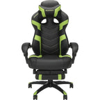 Chaise de jeu RESPAWN 110 Pro - Chaise de jeu avec repose-pieds, chaise de bureau ergonomique