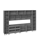 Ensemble d'armoires de cuisine modulaires blanc mat, 3,66 m de large