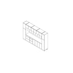 Ensemble d'armoires de cuisine modulaires blanc mat, 3,66 m de large