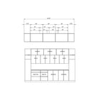 Ensemble d'armoires de cuisine modulaires blanc mat, 3,66 m de large
