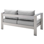 Ensemble de 3 pièces Shore Sunbrella en aluminium pour patio extérieur