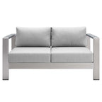 Ensemble de 3 pièces Shore Sunbrella en aluminium pour patio extérieur
