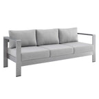 Ensemble de 3 pièces Shore Sunbrella en aluminium pour patio extérieur