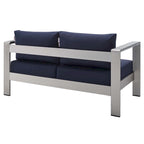 Ensemble de 3 pièces Shore Sunbrella en aluminium pour patio extérieur