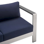 Ensemble de 3 pièces Shore Sunbrella en aluminium pour patio extérieur