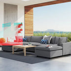 Canapé d'angle d'extérieur 6 places Commix Sunbrella