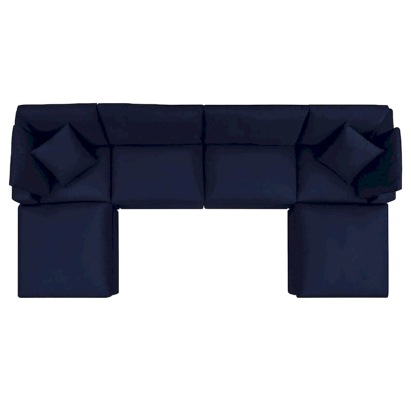 Canapé d'angle d'extérieur 6 places Commix Sunbrella