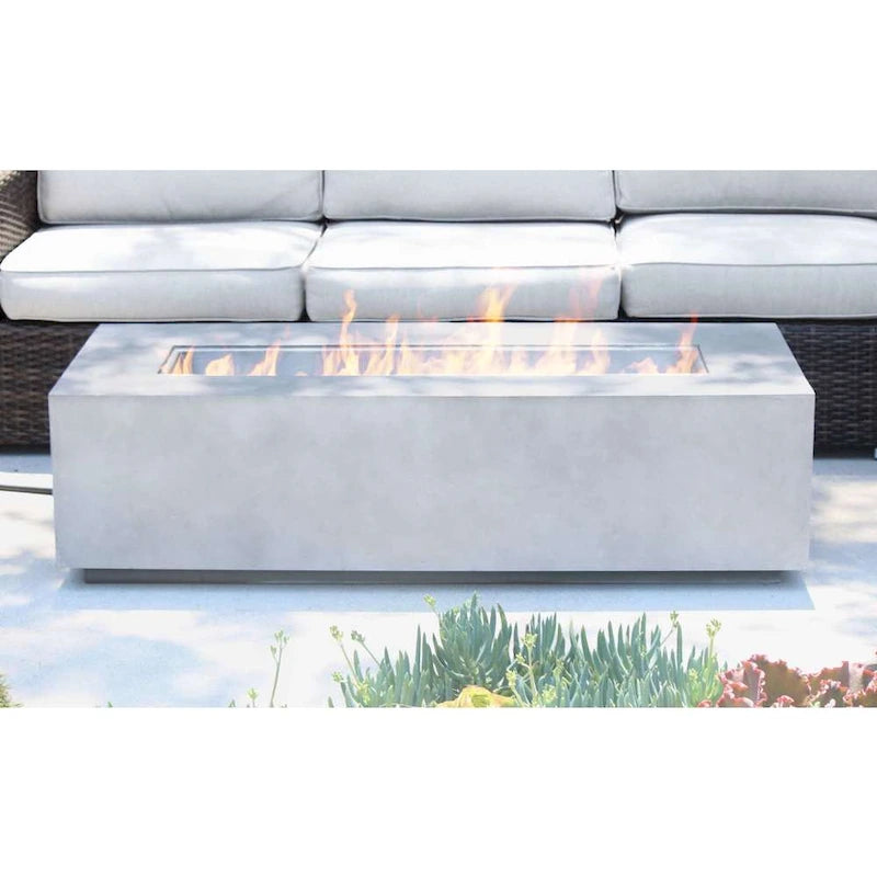 Ensemble table brasero et tasses en osier gris/marron LSI, 7 pièces