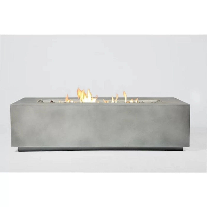 Ensemble table brasero et tasses en osier gris/marron LSI, 7 pièces