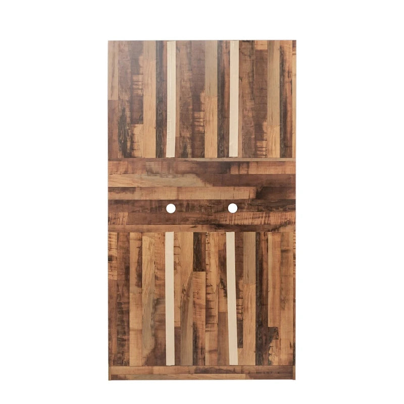 Grande armoire en MDF mélaminé noir/noyer/blanc/chêne avec 6 portes, 1 tiroir et 1 étagère ouverte