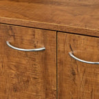 Grande armoire en MDF mélaminé noir/noyer/blanc/chêne avec 6 portes, 1 tiroir et 1 étagère ouverte