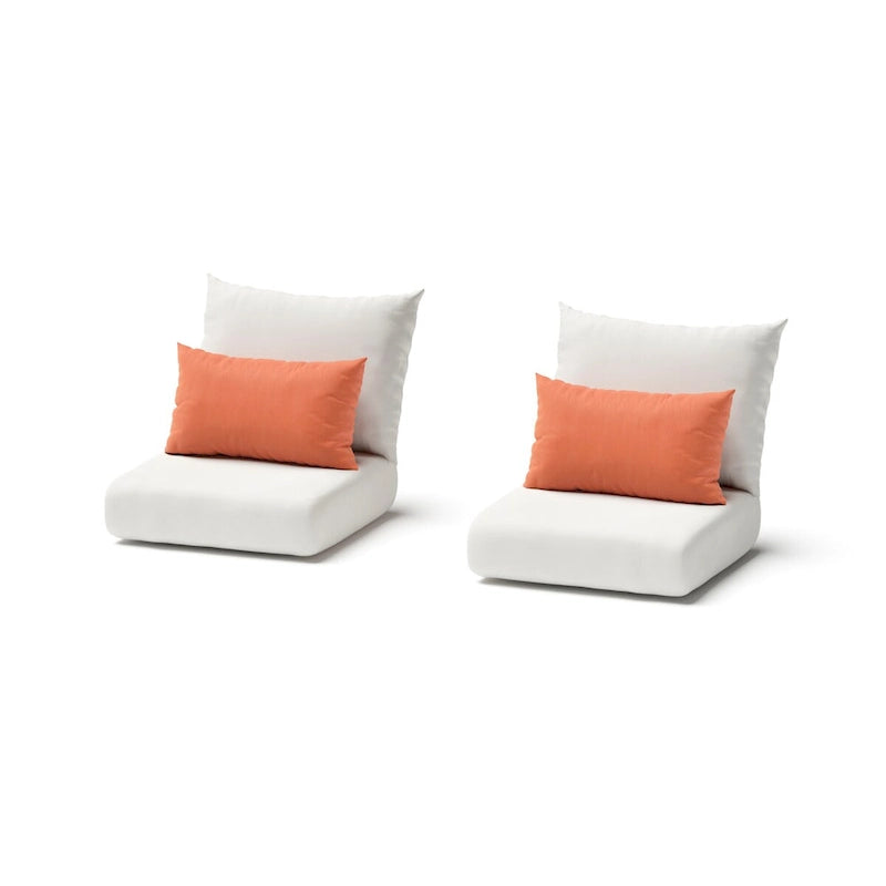 Fauteuils de jardin Milo Espresso 2 pièces Sunbrella avec mouvement