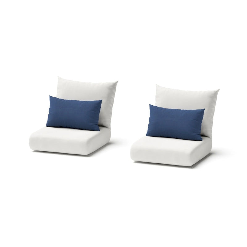 Fauteuils de jardin Milo Espresso 2 pièces Sunbrella avec mouvement