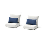 Fauteuils de jardin Milo Espresso 2 pièces Sunbrella avec mouvement