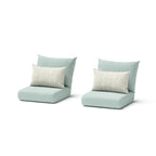 Fauteuils de jardin Milo Espresso 2 pièces Sunbrella avec mouvement