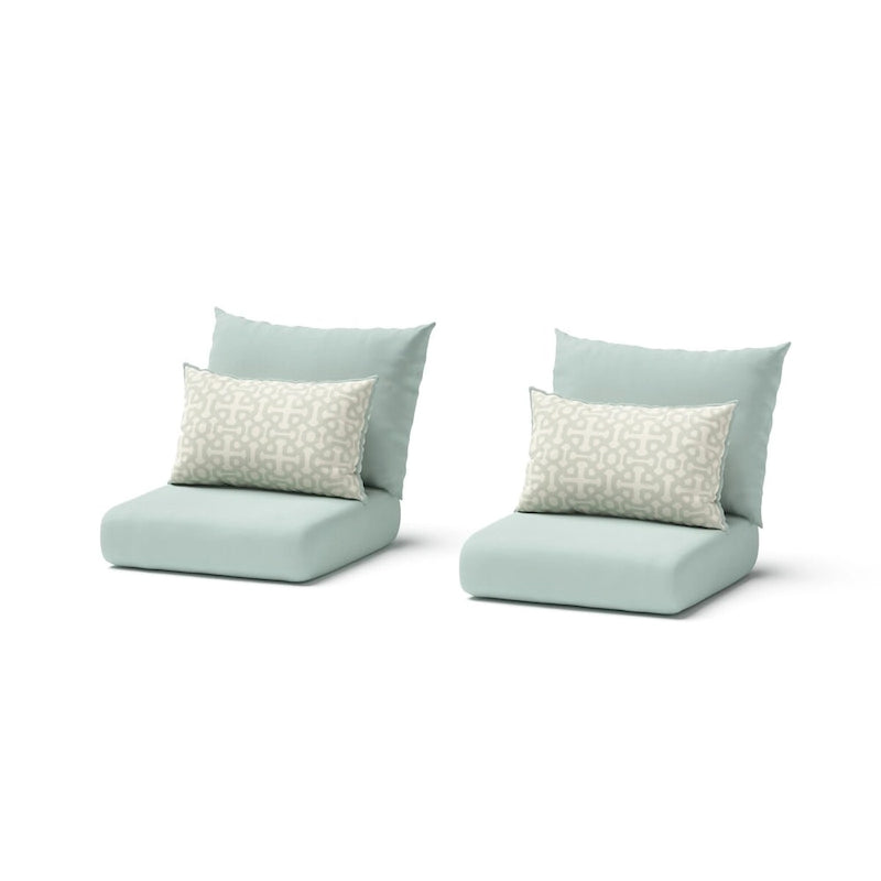 Fauteuils de jardin Milo Espresso 2 pièces Sunbrella avec mouvement
