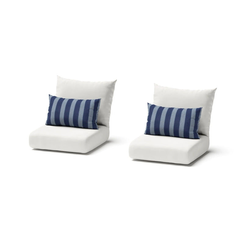 Fauteuils de jardin Milo Espresso 2 pièces Sunbrella avec mouvement