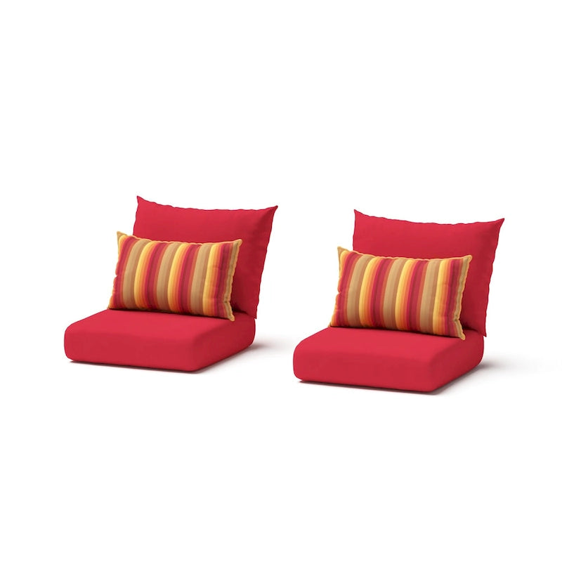 Fauteuils de jardin Milo Espresso 2 pièces Sunbrella avec mouvement