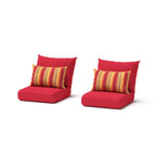 Fauteuils de jardin Milo Espresso 2 pièces Sunbrella avec mouvement