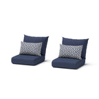 Fauteuils de jardin Milo Espresso 2 pièces Sunbrella avec mouvement