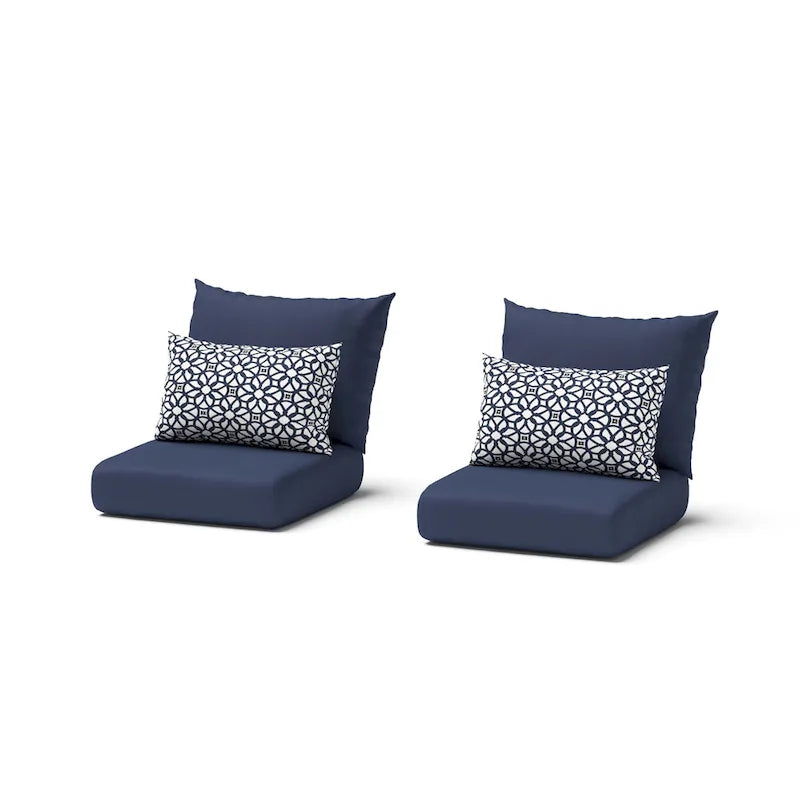 Fauteuils de jardin Milo Espresso 2 pièces Sunbrella avec mouvement