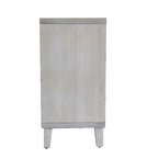 Meuble de Rangement Buffet en Bois Naturel MDF et Sapin avec Portes à 4 Volets et Étagères Réglables