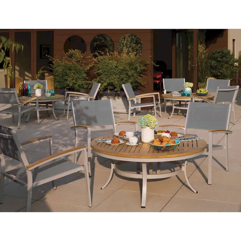 Ensemble de café Oxford Garden Travira 5 pièces, teck naturel