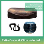 Ohana Patio Extérieur 7 pièces en osier marron mélangé avec coussins - Aucun assemblage requis