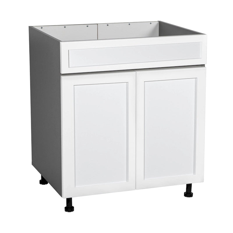 30 armoires sous évier-porte double haute-gris - 30 x 34 1/2 x 23 3/8