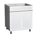 30 armoires sous évier-porte double haute-gris - 30 x 34 1/2 x 23 3/8
