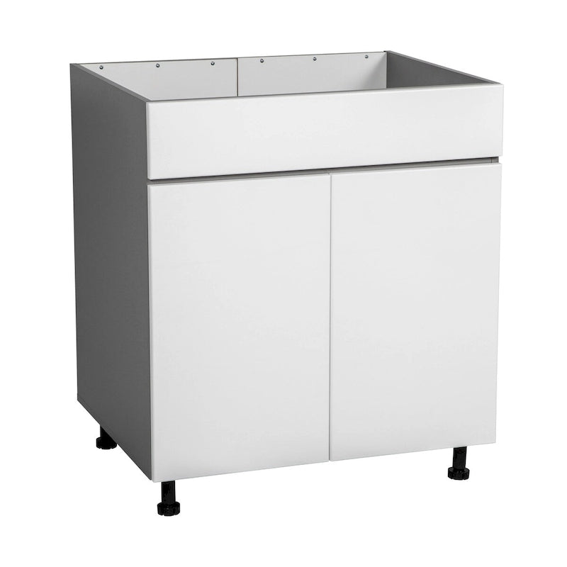30 armoires sous évier-porte double haute-gris - 30 x 34 1/2 x 23 3/8