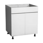 30 armoires sous évier-porte double haute-gris - 30 x 34 1/2 x 23 3/8