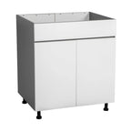 30 armoires sous évier-porte double haute-gris - 30 x 34 1/2 x 23 3/8