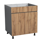 30 armoires sous évier-porte double haute-gris - 30 x 34 1/2 x 23 3/8