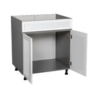 30 armoires sous évier-porte double haute-gris - 30 x 34 1/2 x 23 3/8