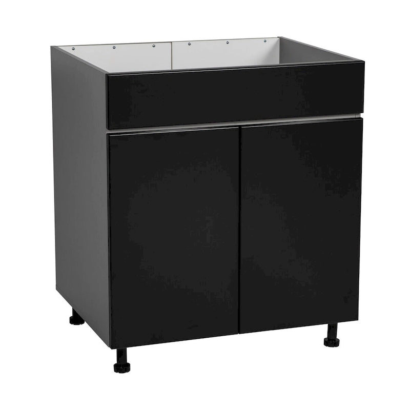 30 armoires sous évier-porte double haute-gris - 30 x 34 1/2 x 23 3/8