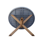Table à manger d'extérieur en teck avec plateau en polystone
