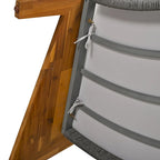 Ensemble de salon de jardin 6 places avec coussins et table basse