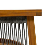 Ensemble de salon de jardin 6 places avec coussins et table basse