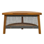Ensemble de salon de jardin 6 places avec coussins et table basse