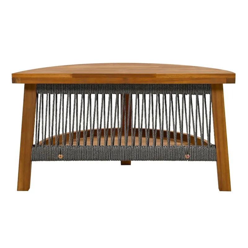 Ensemble de salon de jardin 6 places avec coussins et table basse