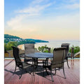 Windermere Round Patio Dining Table Set of 5 - N/A