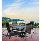 Windermere Round Patio Dining Table Set of 5 - N/A