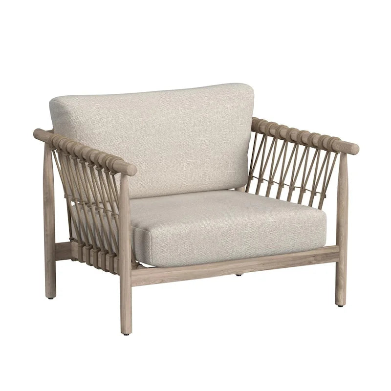 Chaise d'appoint d'extérieur en bois de teck Leo Classic Home