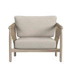 Chaise d'appoint d'extérieur en bois de teck Leo Classic Home