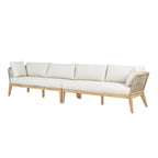 Canapé Cypress Teak Wood 128 avec motif en corde