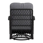 Ensemble de 3 chaises de patio pivotantes Maybelle